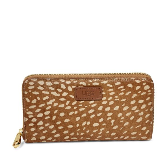 UGG Handbags - UGG Honey Zip ARND Cow Calf Hair Wallet
